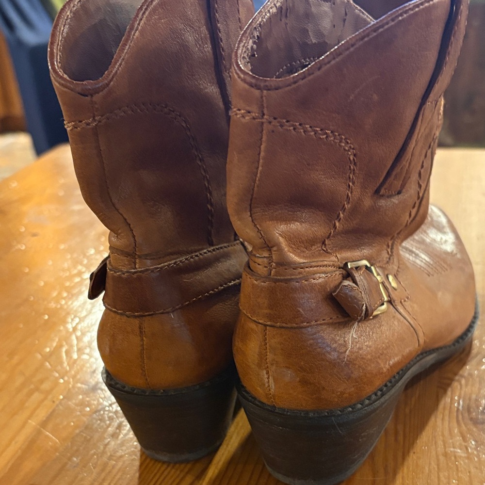 Franco Sarto Brown Ankle Boots vintage - Picture 2 of 10